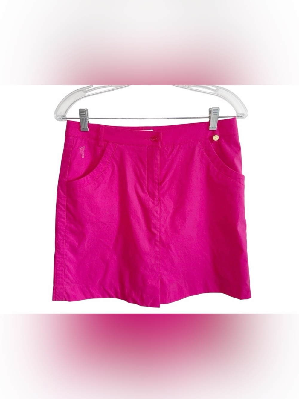 Golfino Bright Pink Golf Skort/Skirt Sz 6 Built in Briefs Tennis TECHNO STRETCH